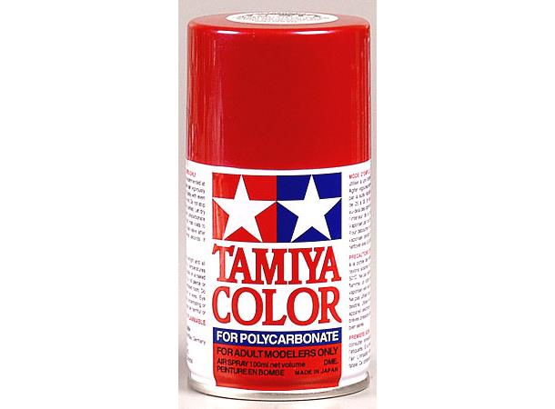 Tamiya Lakk Spray Lexan PS-15 Met.rød Met. Red