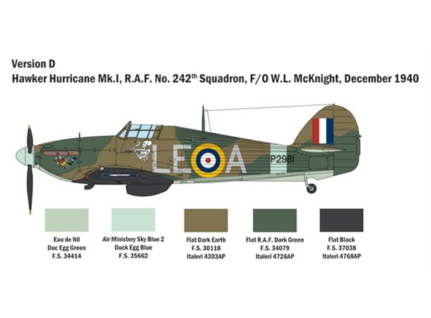 Italeri 1:48 Hurricane Mk. 1