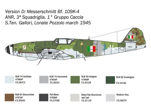 Italeri 1:48 Messerschmitt Bf 109 K-4