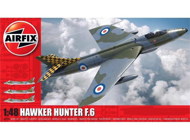 Airfix Hawker Hunter F6 1/48 Airfixl plastbyggesett