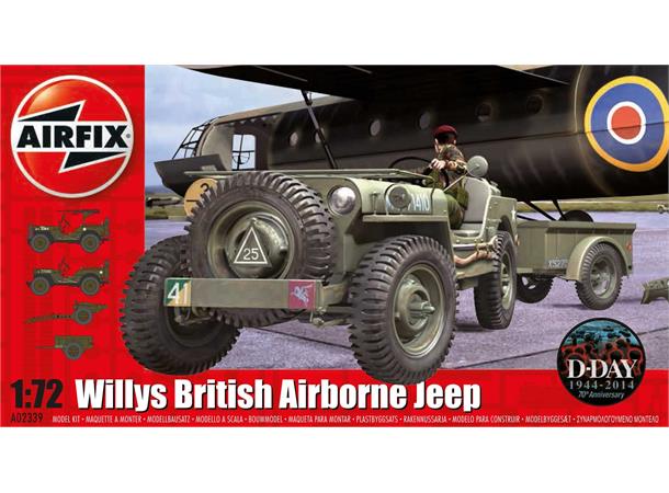Airfix Willys British Airborne Jeep 1/72 Airfix plastmodell