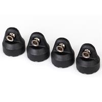 Shock Caps with Hollow Balls Black (4) 