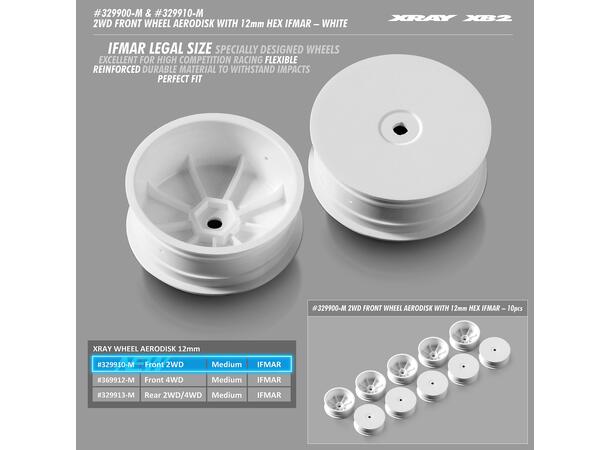 2WD Front Aerodisk with 12mm Hex (2) XR-329910-M
