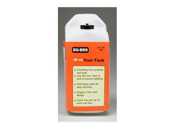 Tank 600cc 20oz 178x64x78mm Dubro